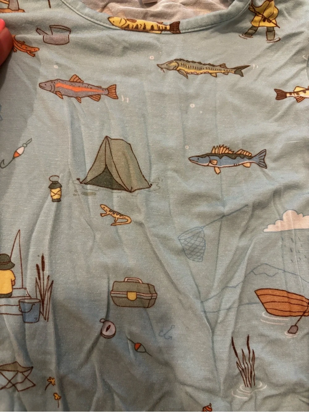 Bellabu Bear Fishing Pajama Set - Picture 2 of 3